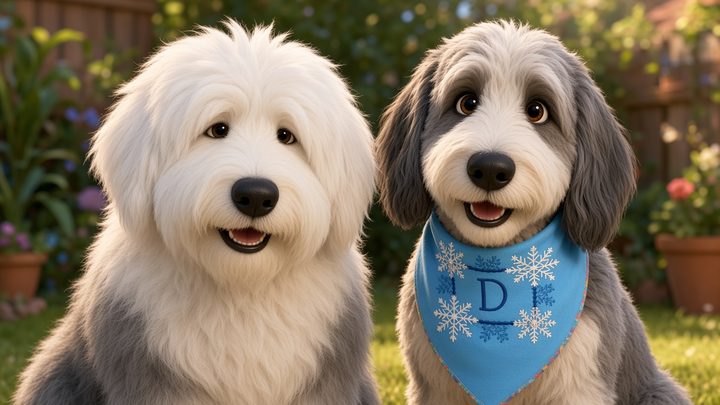 Sample: Barry and Diesel, Pixar-style